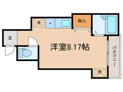 デパール石田(ワンルーム/1階)の間取り写真