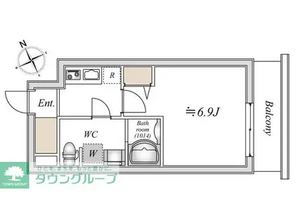 LIME RESIDENCE HIGASHINAKAYAMA(1K/1階)の間取り写真