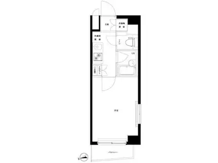 ルーブル北新宿(1K/10階)の間取り写真
