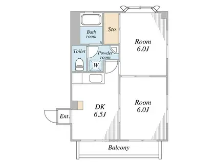アクティブ88(2DK/3階)の間取り写真