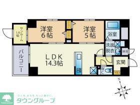 大手門3丁目ビル(2SLDK/4階)の間取り写真