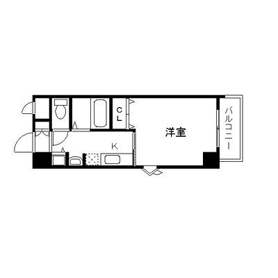 GP栄本町通(1K/9階)の間取り写真