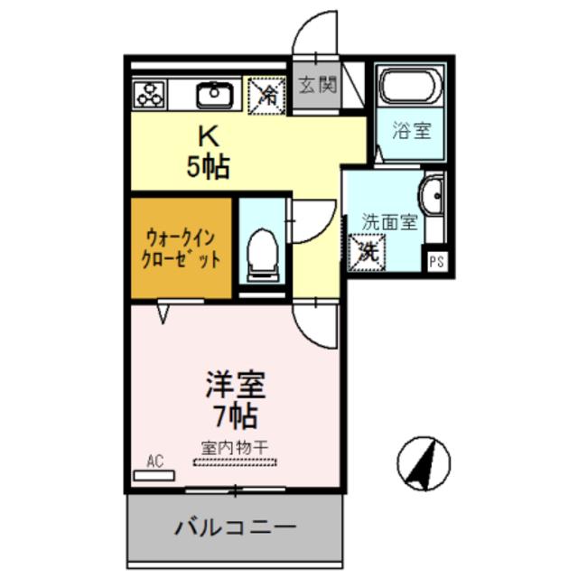 リーフ クレール(1K/3階)の間取り写真