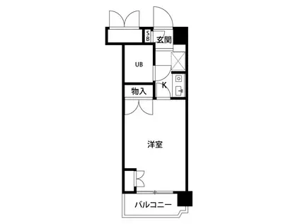 メゾン・ド・リッシュ(1K/5階)の間取り写真