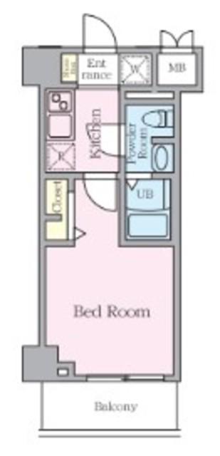 S-RESIDENCE妙典BROAD(1K/7階)の間取り写真