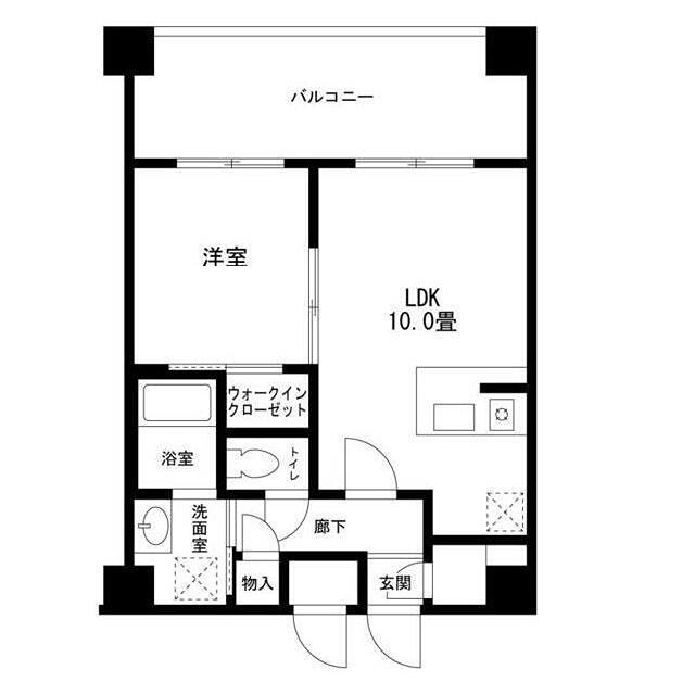 COMODO川崎(1LDK/8階)の間取り写真