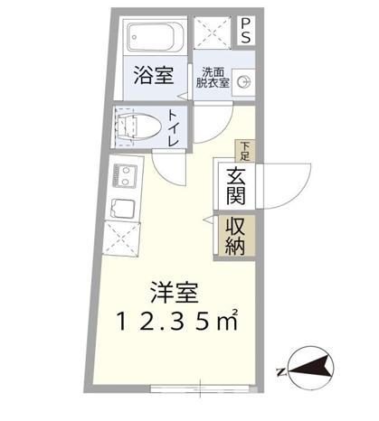 SLB西新井(ワンルーム/1階)の間取り写真