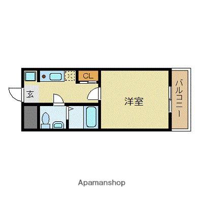 ビジネス・ワン天神 (1K/8階)の間取り写真