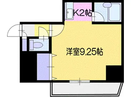 ハイコート文京台ウエスト(ワンルーム/3階)の間取り写真