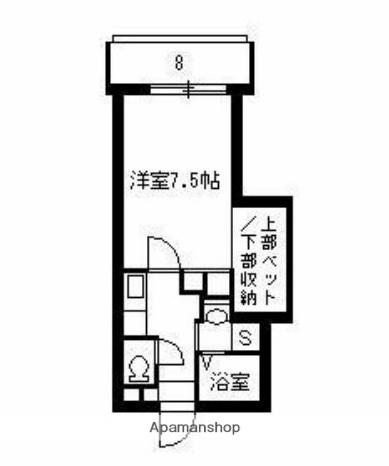 サンシャイン宇宿(1K/5階)の間取り写真