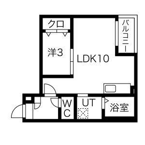 JACK KASADERAI(1LDK/2階)の間取り写真