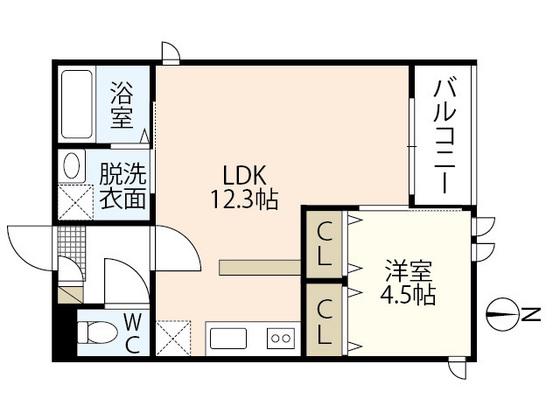 REGALEST GRACIA五日市(1LDK/2階)の間取り写真