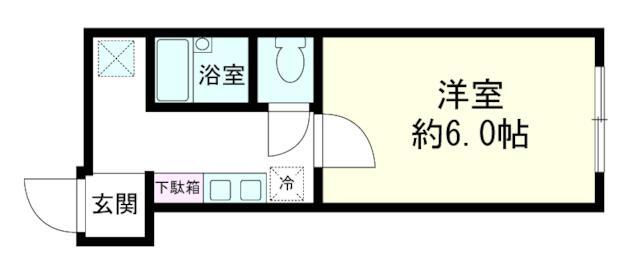 大森山王ハマセイホウ(1K/3階)の間取り写真