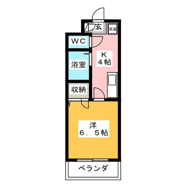 メゾン アッシュ テ ファミーユ(1K/2階)の間取り写真