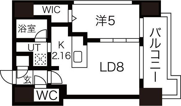MODENA FINEST(1LDK/10階)の間取り写真