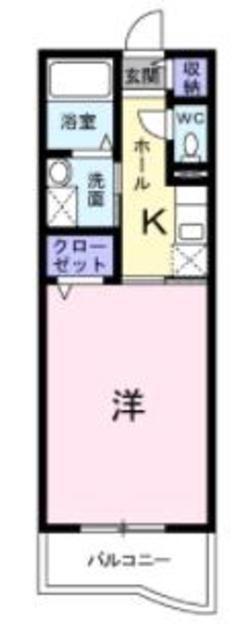 ピカソル(1K/3階)の間取り写真