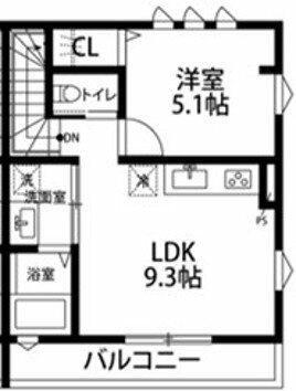 グランフォルト旗の台(1LDK/3階)の間取り写真