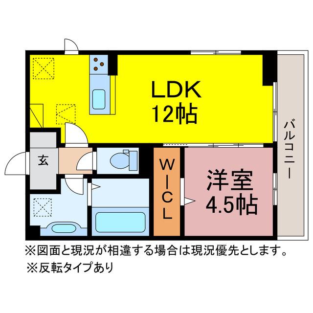 D-SQUARE 湊町I・II(1LDK/1階)の間取り写真