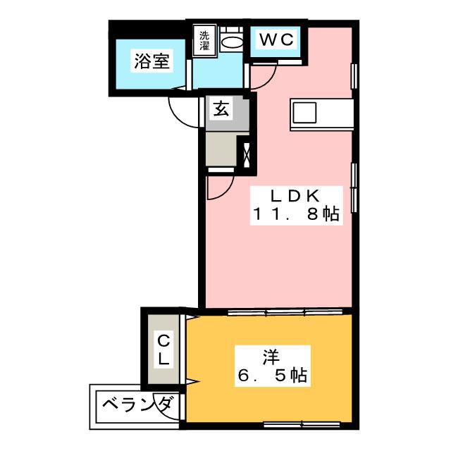 PLOT DAITO(1LDK/3階)の間取り写真