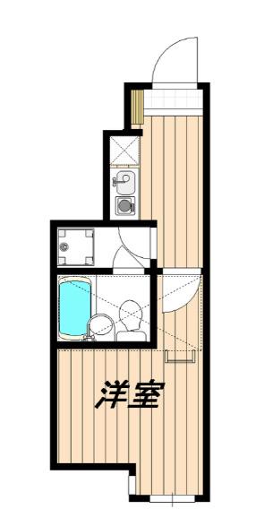 BEテラス赤羽(1K/1階)の間取り写真