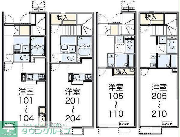 レオネクストYAMAZAKI(1K/1階)の間取り写真