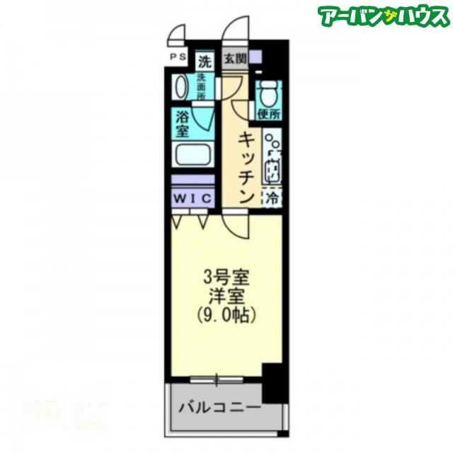 SOLANA HIGASHIHURUMATSU(1K/1階)の間取り写真