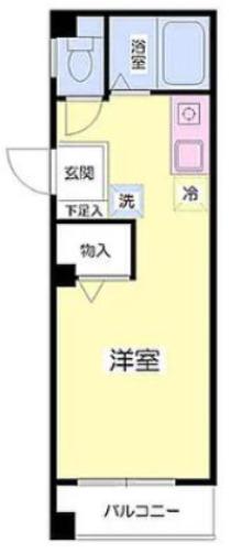 NSTレジデンス(ワンルーム/2階)の間取り写真
