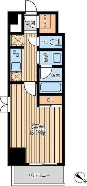 CITY LUX YOKOHAMA(1K/3階)の間取り写真