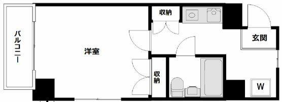 ジュネス浅草(ワンルーム/3階)の間取り写真