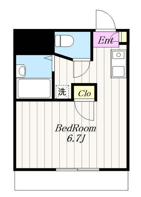 J・K MANSION(1K/3階)の間取り写真