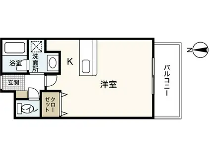 J・GRACE堺町(ワンルーム/11階)の間取り写真