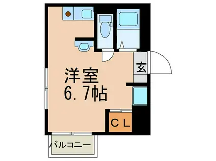 ボーディングハウスY.G(ワンルーム/1階)の間取り写真