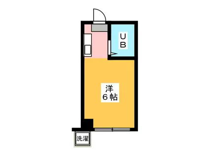 大三ビル(ワンルーム/1階)の間取り写真