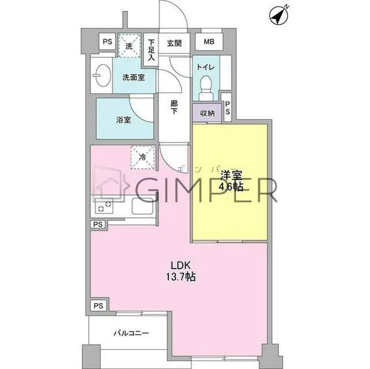 プラン赤羽 3階階 間取り