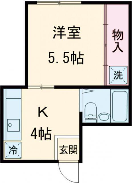 KICHIビル(1K/4階)の間取り写真