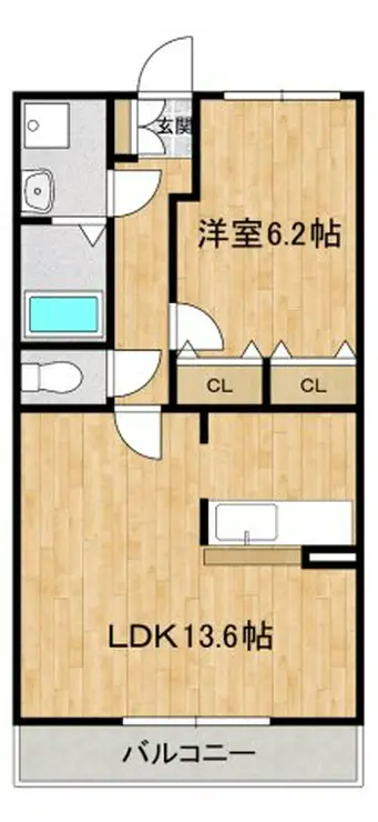 グリシーナおおたか 4階階 間取り