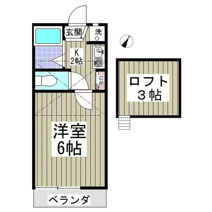 ピュア相模台I 2階階 間取り