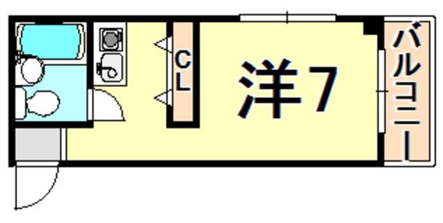 アパートメントハウスNN(ワンルーム/3階)の間取り写真