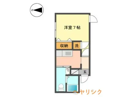 MODULOR社台(1K/1階)の間取り写真