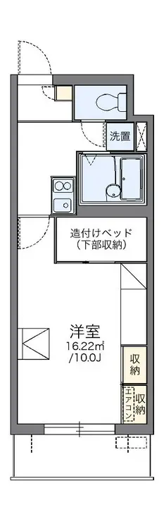 レオパレスパルコートE 2階階 間取り