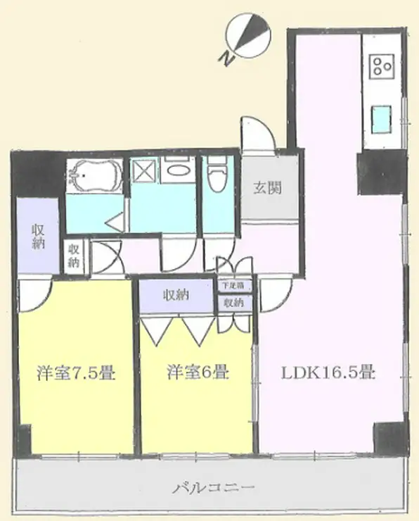 フレンドパレス 2階階 間取り