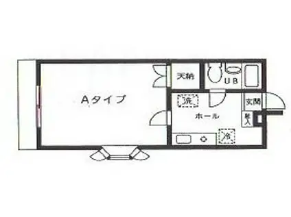 メゾン・ド・ボンハート(1K/2階)の間取り写真