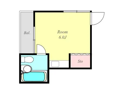 メゾンのぞみ(ワンルーム/2階)の間取り写真