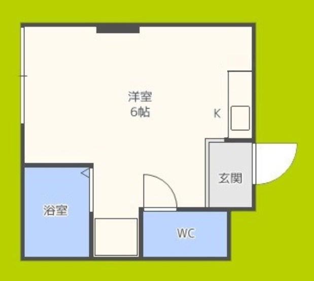 ハイツ正和(ワンルーム/4階)の間取り写真