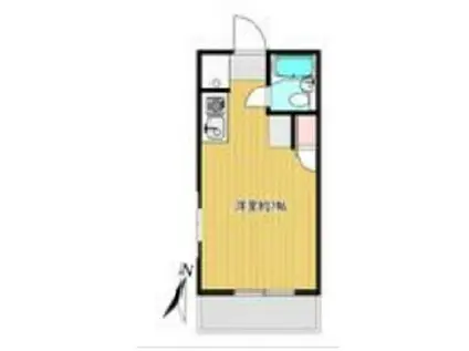 Kハウス(ワンルーム/3階)の間取り写真