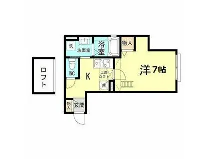 NORD 昆陽(1K/2階)の間取り写真