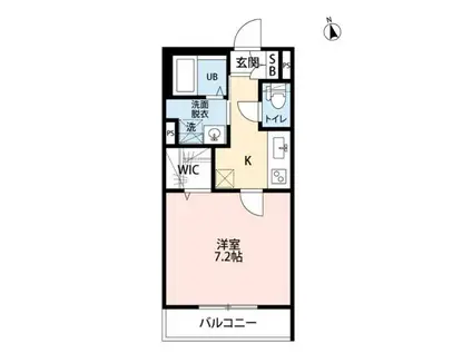 コーワレジデンス(1K/1階)の間取り写真