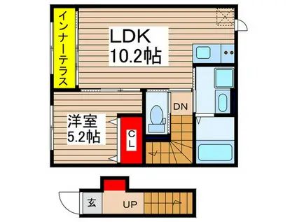 藤久保721AP(1LDK/2階)の間取り写真