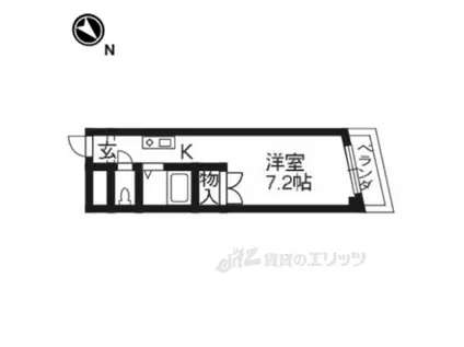 トータルエステートビル(ワンルーム/3階)の間取り写真
