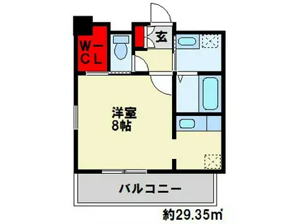 GRACE COURT SUNATU(1K/4階)の間取り写真